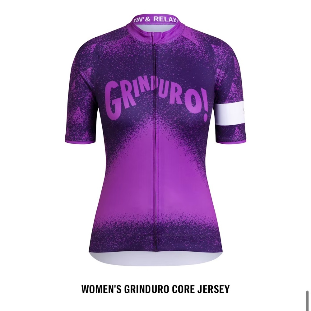 Limited Edition Rapha Grinduro Core Jersey in Purple and White - XS